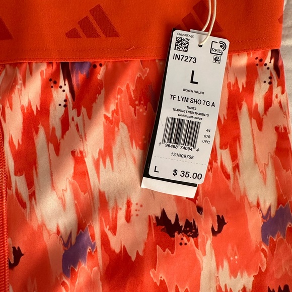 Adidas Lift Your Mind Techfit Short Leggings Size Large - Picture 8 of 8